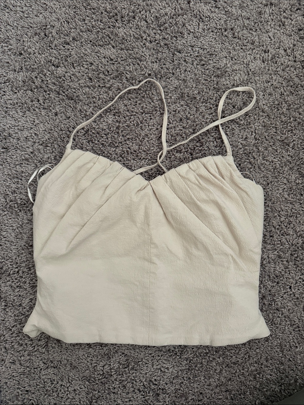 Zara Cream Spaghetti Strap Top